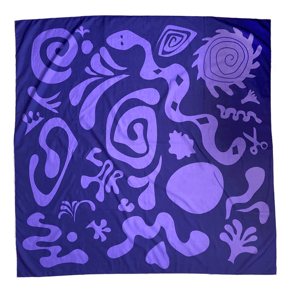 Lucid Indigo Blue Cotton Pareo