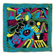 Paradigm Shift Green and Blue Silk Scarf