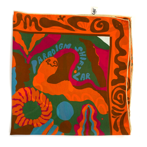 Paradigm Shift Orange Silk Scarf