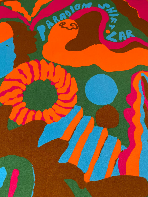 Paradigm Shift Orange Silk Scarf