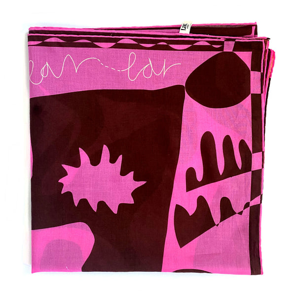 Pragma Pink and Brown Cotton Pareo