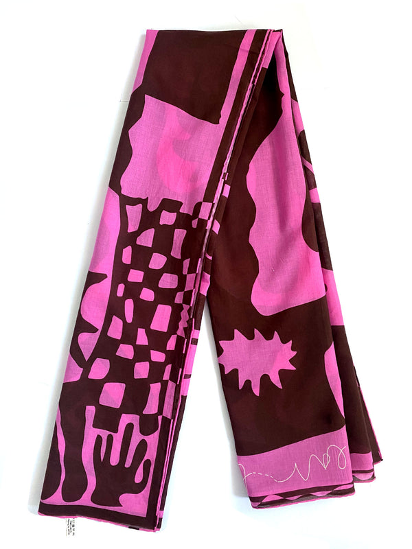 Pragma Pink and Brown Cotton Pareo