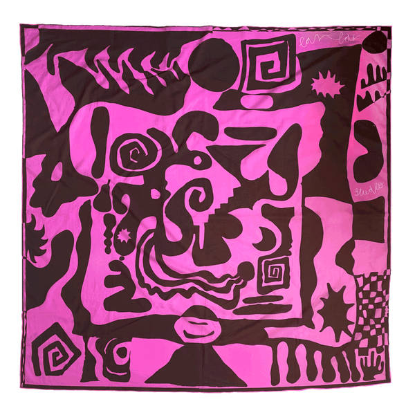 Pragma Pink and Brown Cotton Pareo