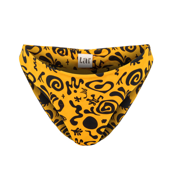 Sony Yellow High Leg Bikini Bottom