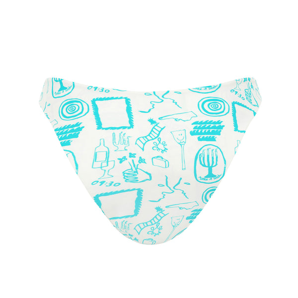 Wish White Bondi Bikini Bottom