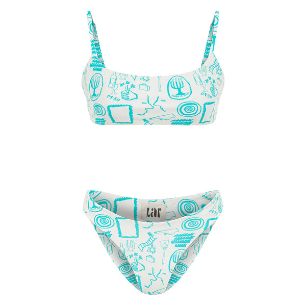 Wish White Bondi Bikini Bottom