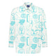 Wish Longsleeve White Turquoise Poplin Cotton Shirt
