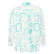 Wish Longsleeve White Turquoise Poplin Cotton Shirt