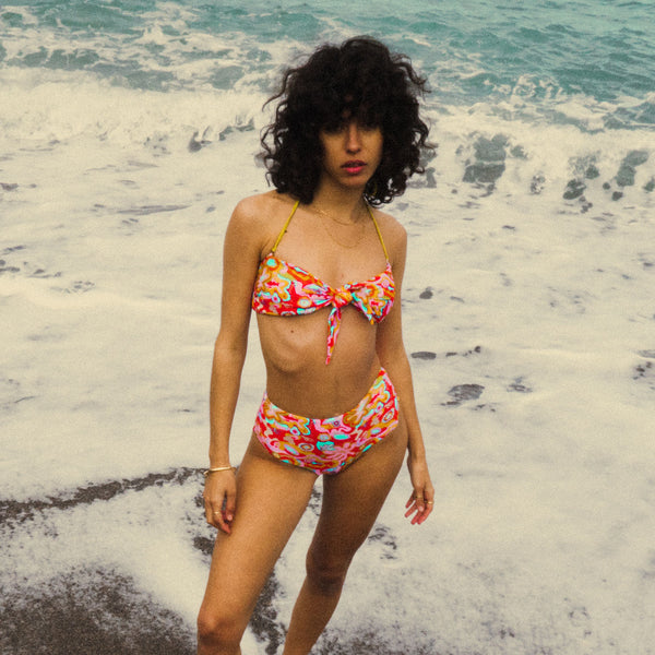 Ines Red Bikini Bottom