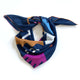 Paloma Navy Blue Silk Scarf