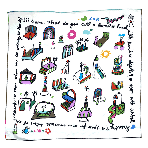 Toteme White Silk Scarf