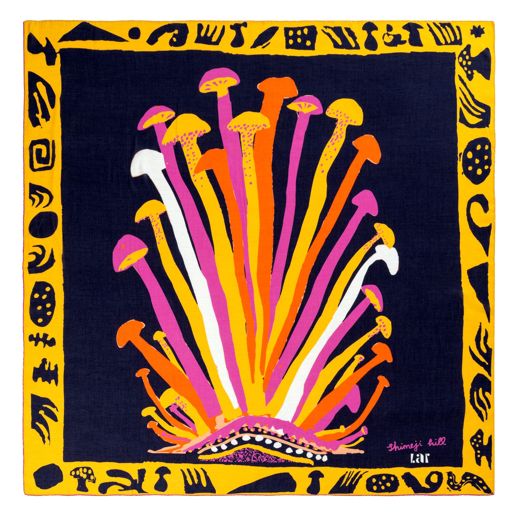 SHIMEJI HILL NAVY SCARF