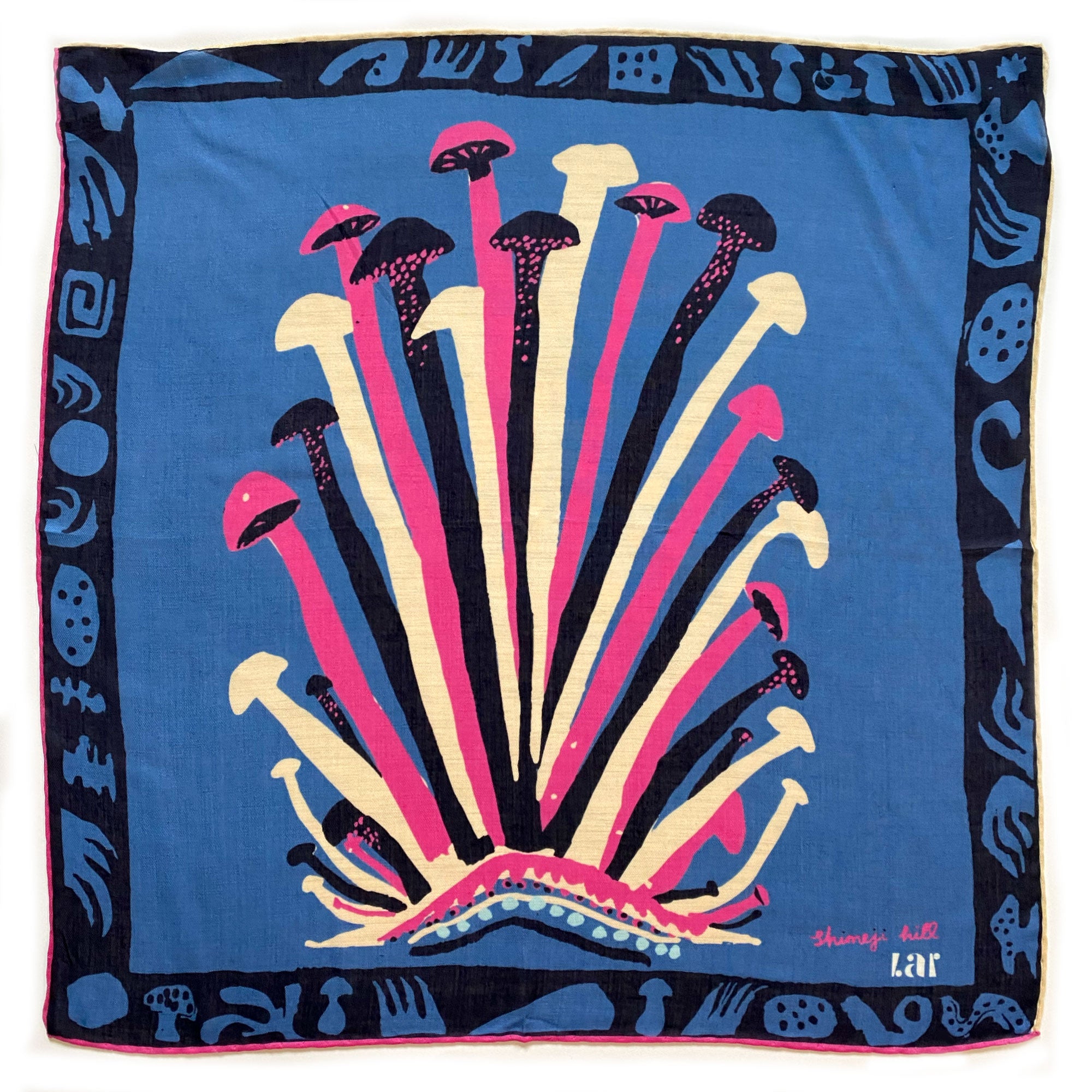 SHIMEJI HILL NAVY SCARF