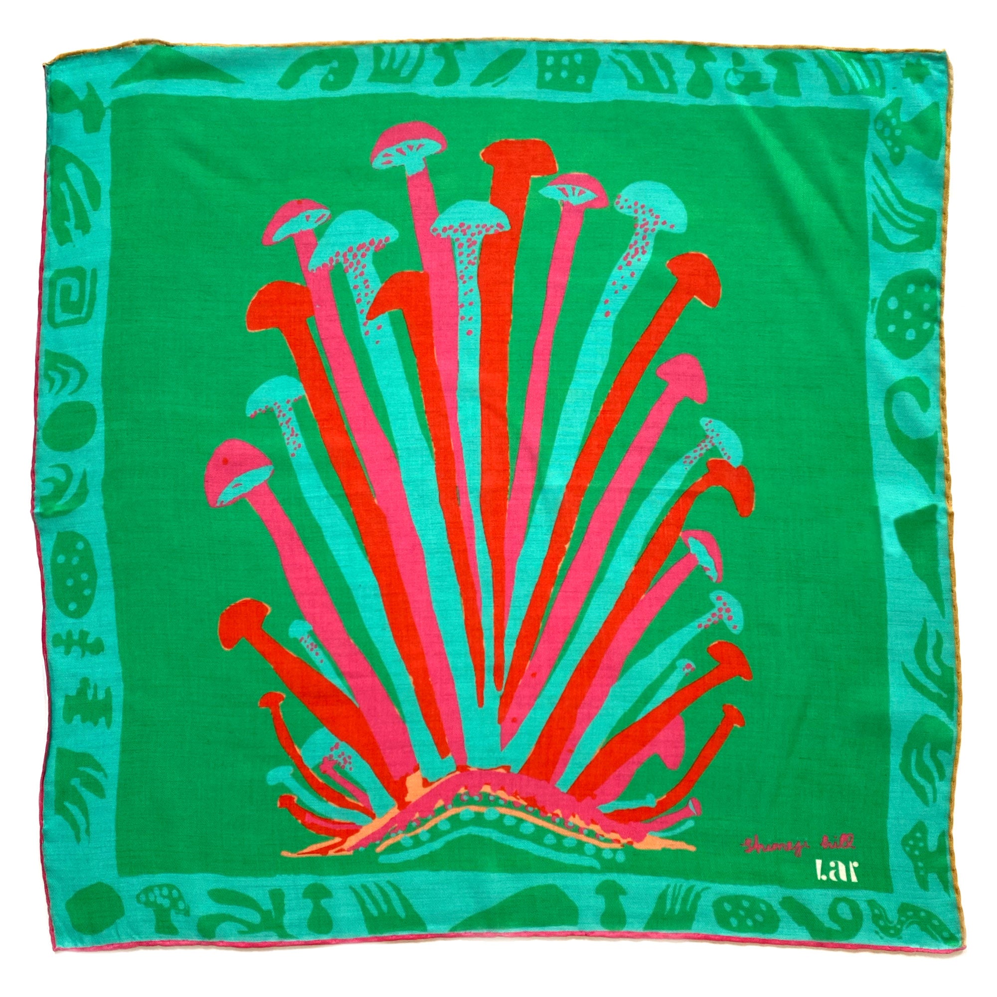 SHIMEJI HILL GREEN SCARF