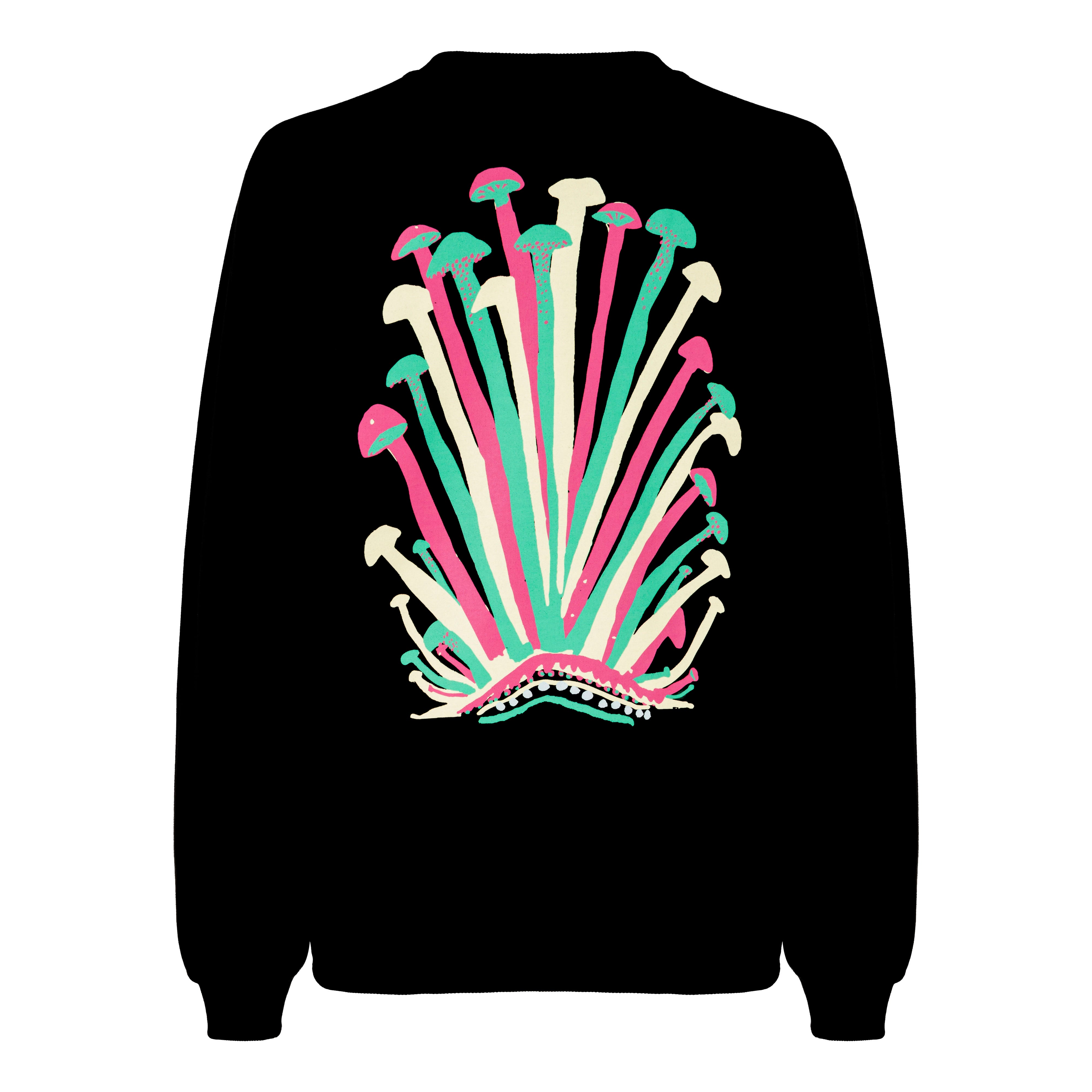 SHIMEJI BLACK SWEATSHIRT