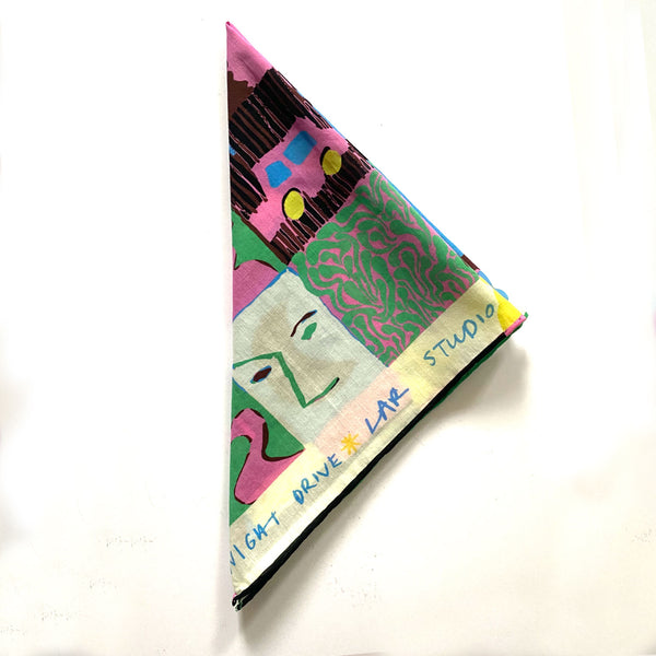 Night Drive Multicolor Cotton Bandana