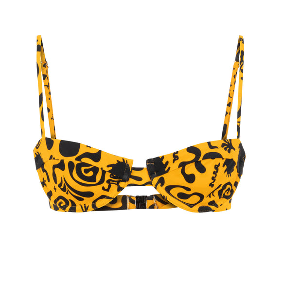 Sony Balconette Yellow Bikini Top