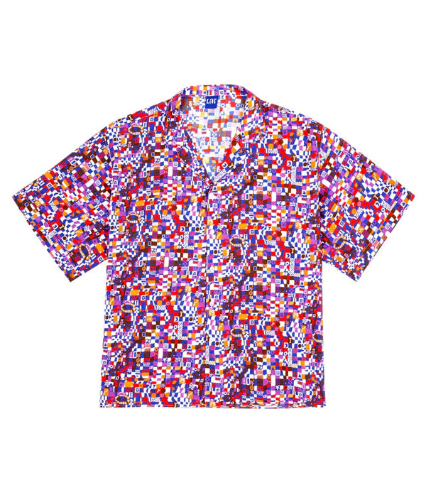 Lido Oversize Indigo Cotton Hawaiian Shirt
