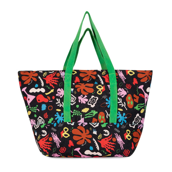 Sangria Blackprint Cotton Tote Bag